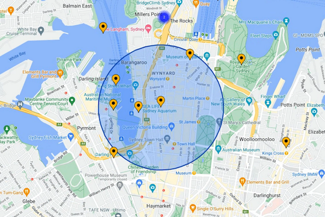 Map of the City Lens application with markers for urban incidents in Mexico City.